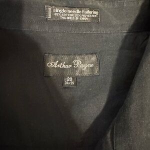 Arthur Payne Black Dress Shirt